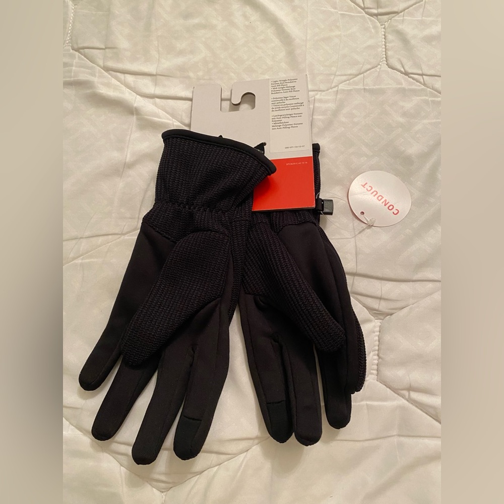 NWT Spyder women’s gloves black size Medium